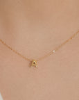 Gold Initials Necklace